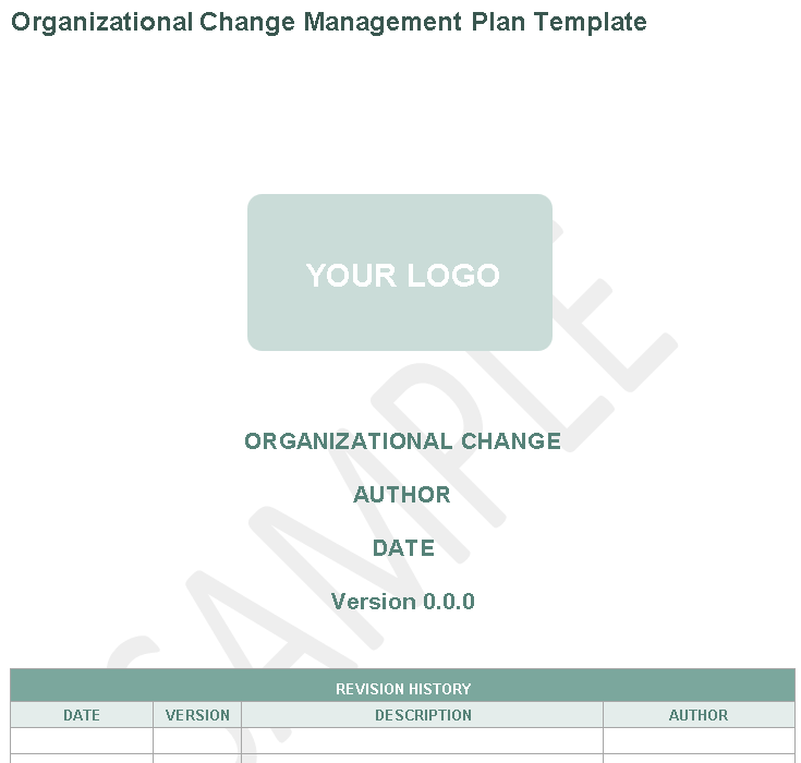 🏢 Organisational Change Management Plan – Word ⭐⭐⭐⭐⭐