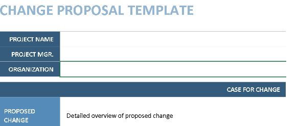 📑 Change Proposal Template – Excel  ⭐⭐⭐⭐⭐