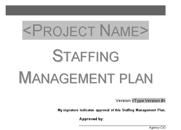 👥 Staffing Management Plan Template - Word ⭐⭐⭐⭐⭐