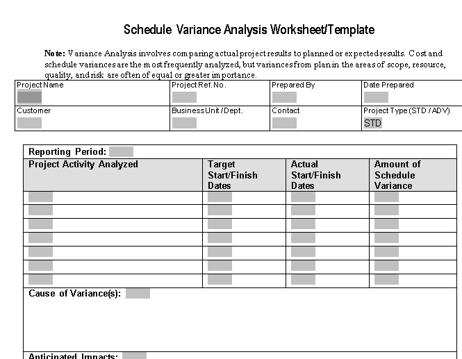 ⏱️ Schedule Variance Analysis Template - Word ⭐⭐⭐⭐⭐