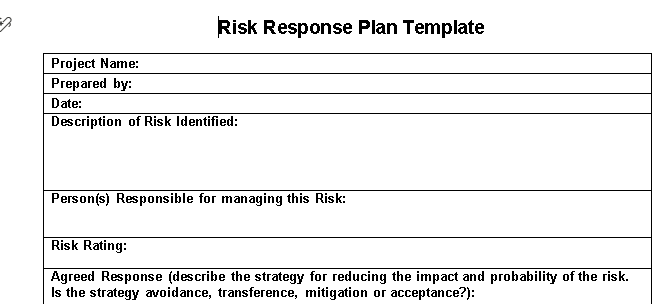 🛡️ Risk Response Plan Template - Word ⭐⭐⭐⭐⭐