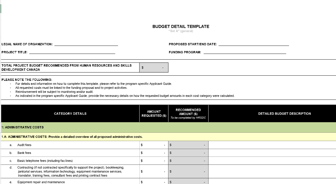 📊 BUDGET TEMPLATE – SET A (GENERAL) -  EXCEL ⭐️⭐️⭐️⭐️⭐️