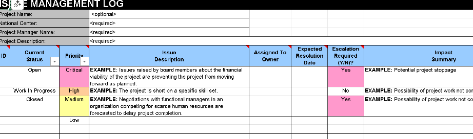 📊 ISSUE MANAGEMENT TEMPLATE – EXCEL ⭐️⭐️⭐️⭐️⭐️