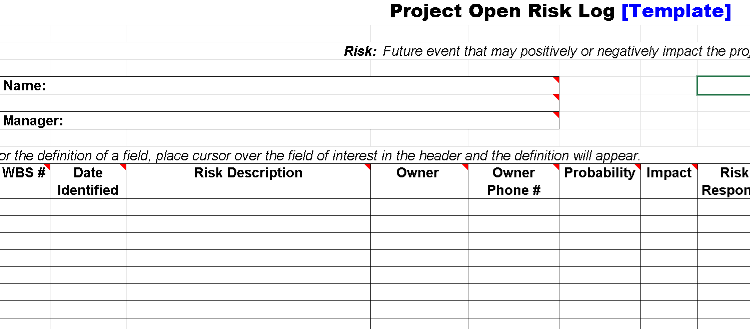 📊 PM PROJECT RISK LOG – EXCEL ⭐️⭐️⭐️⭐️⭐️