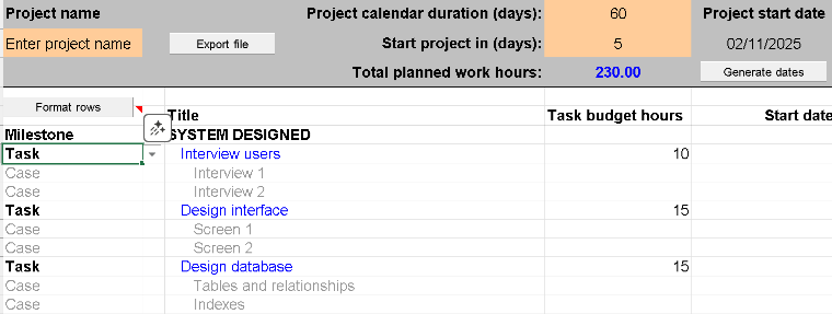 📊 PROJECT COMPANION TEMPLATE MANAGER – EXCEL ⭐️⭐️⭐️⭐️⭐️