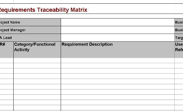 🔍 Requirements Traceability Matrix (Excel) ⭐️⭐️⭐️⭐️⭐️