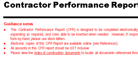 🏗️ Contractor Performance Report (Word) ⭐️⭐️⭐️⭐️⭐️