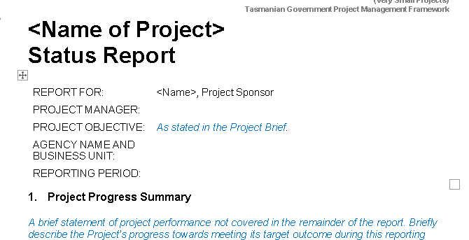 📝 Project Status Report Template – Word ⭐️⭐️⭐️⭐️⭐️