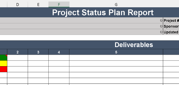 📊 Project Status Plan Report – Excel ⭐️⭐️⭐️⭐️⭐️