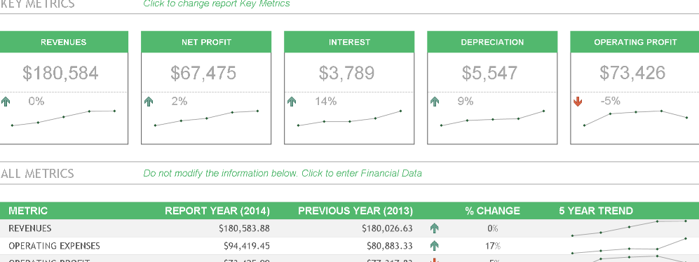 Annual Financial Report – Excel ⭐⭐⭐⭐⭐