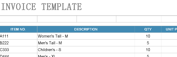 Simple Invoice Template – Excel ⭐⭐⭐⭐⭐