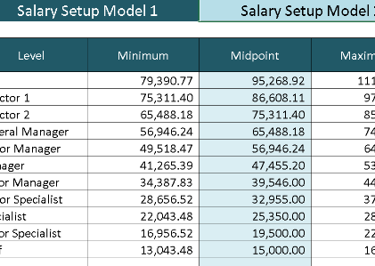 Salary Range Template – Excel ⭐⭐⭐⭐⭐