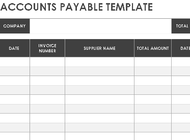 📊 ACCOUNTS PAYABLE TEMPLATE (.XLSX) ⭐⭐⭐⭐⭐