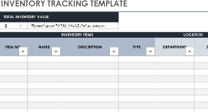 📊 INVENTORY TRACKING TEMPLATE (.XLSX) ⭐⭐⭐⭐⭐
