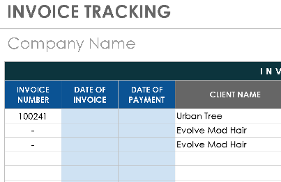 📊 INVOICE TRACKING TEMPLATE (.XLSX) ⭐⭐⭐⭐⭐