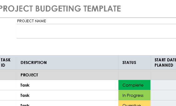 📊 PROJECT BUDGETING TEMPLATE — EXCEL VERSION 1.1 ⭐⭐⭐⭐⭐
