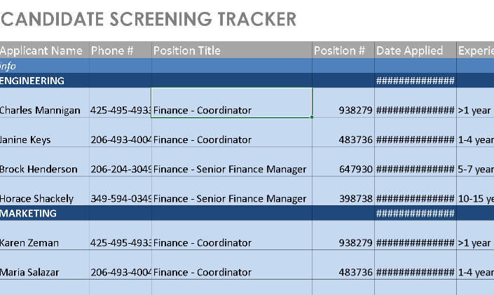 📊 CANDIDATE SCREENING TRACKER — EXCEL VERSION 1.0 ⭐⭐⭐⭐⭐