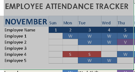 📊 EMPLOYEE ATTENDANCE TRACKER — EXCEL VERSION 1.0 ⭐⭐⭐⭐⭐
