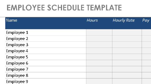 📊 EMPLOYEE WORK SCHEDULE TEMPLATE — EXCEL VERSION 1.0 ⭐⭐⭐⭐⭐