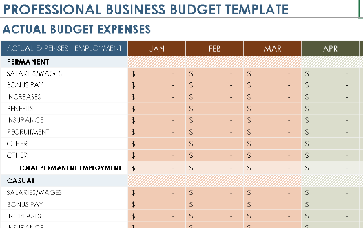 📊 PROFESSIONAL BUSINESS BUDGET TEMPLATE — EXCEL VERSION 1.0