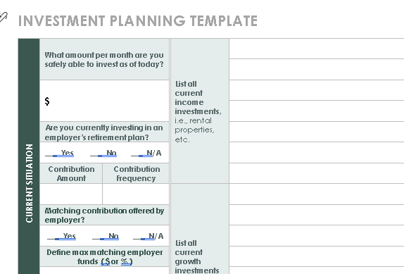 📈 INVESTMENT PLANNING TEMPLATE — WORD VERSION 1.0 ⭐⭐⭐⭐⭐