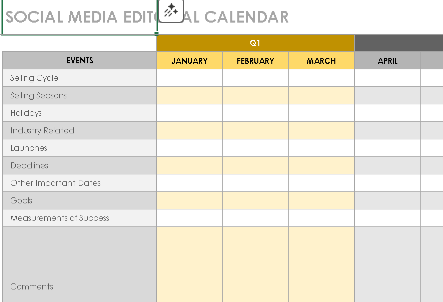 🗓️ SOCIAL MEDIA EDITORIAL CALENDAR TEMPLATE — EXCEL VERSION 1.0 ⭐⭐⭐⭐⭐