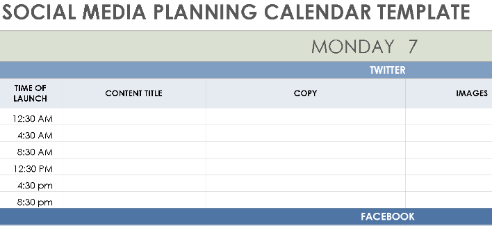 🗓️ SOCIAL MEDIA PLANNING CALENDAR TEMPLATE — EXCEL VERSION 1.0 ⭐⭐⭐⭐⭐