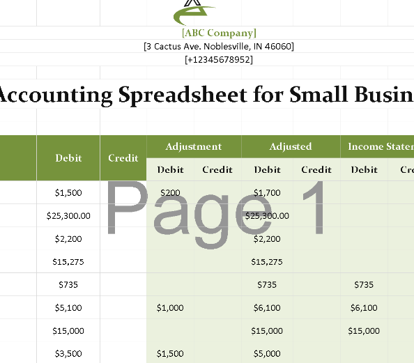 ACCOUNTING SPREADSHEET TEMPLATES FOR SMALL BUSINESS (.xlsx) ⭐⭐⭐⭐⭐