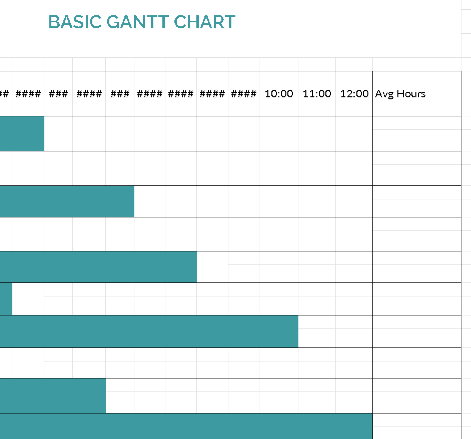 BASIC GANTT CHART TEMPLATE (.xlsx) ⭐⭐⭐⭐⭐