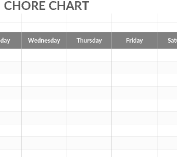 🧹 CHORE CHART TEMPLATE (EXCEL) ⭐️⭐️⭐️⭐️⭐️
