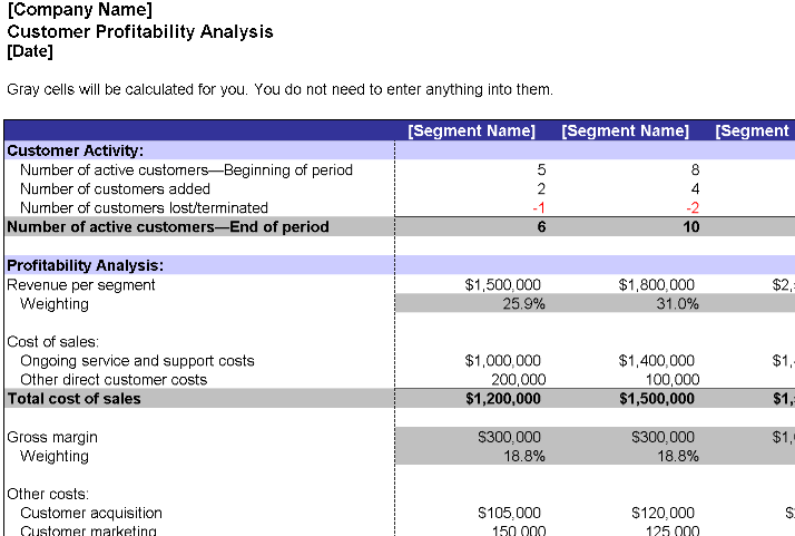 📊 CUSTOMER PROFITABILITY ANALYSIS TEMPLATE (EXCEL) ⭐️⭐️⭐️⭐️⭐️