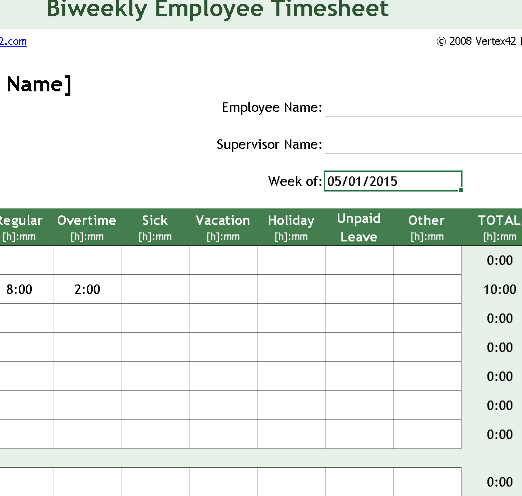 🧾 WEEKLY EMPLOYEE TIMESHEET TEMPLATE (EXCEL) ⭐️⭐️⭐️⭐️⭐️