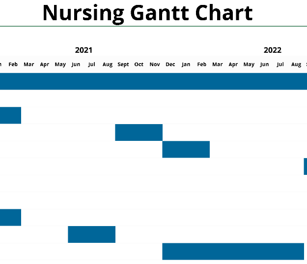 📊📈 NURSING GANTT CHART TEMPLATE — INCLUDES DASHBOARD Excel Spreadsheet ⭐⭐⭐⭐⭐ (5.0)