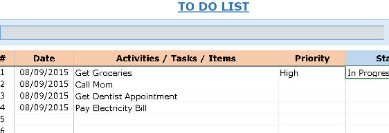 📊 TO-DO LIST TEMPLATE WITH DROP-DOWN STATUS Excel Spreadsheet ⭐⭐⭐⭐⭐ (5.0)
