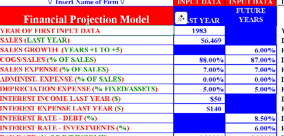 📊 FINANCIAL PROJECTION MODEL TEMPLATE Excel Spreadsheet ⭐⭐⭐⭐⭐ (5.0)