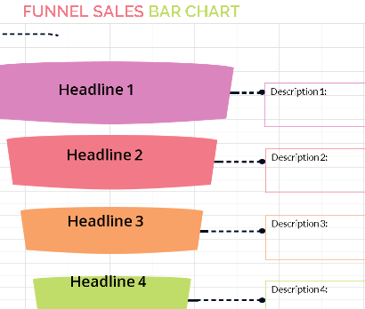 📊📈 FUNNEL SALES BAR CHART TEMPLATE — INCLUDES CHART Excel Spreadsheet ⭐⭐⭐⭐⭐ (5.0)