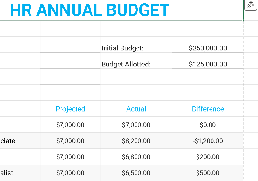 📊 HR ANNUAL BUDGET TEMPLATE Excel Spreadsheet ⭐⭐⭐⭐⭐ (5.0)