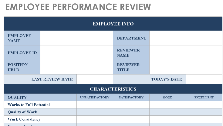 📊 EMPLOYEE PERFORMANCE REVIEW TEMPLATE Excel Spreadsheet ⭐⭐⭐⭐⭐ (5.0)