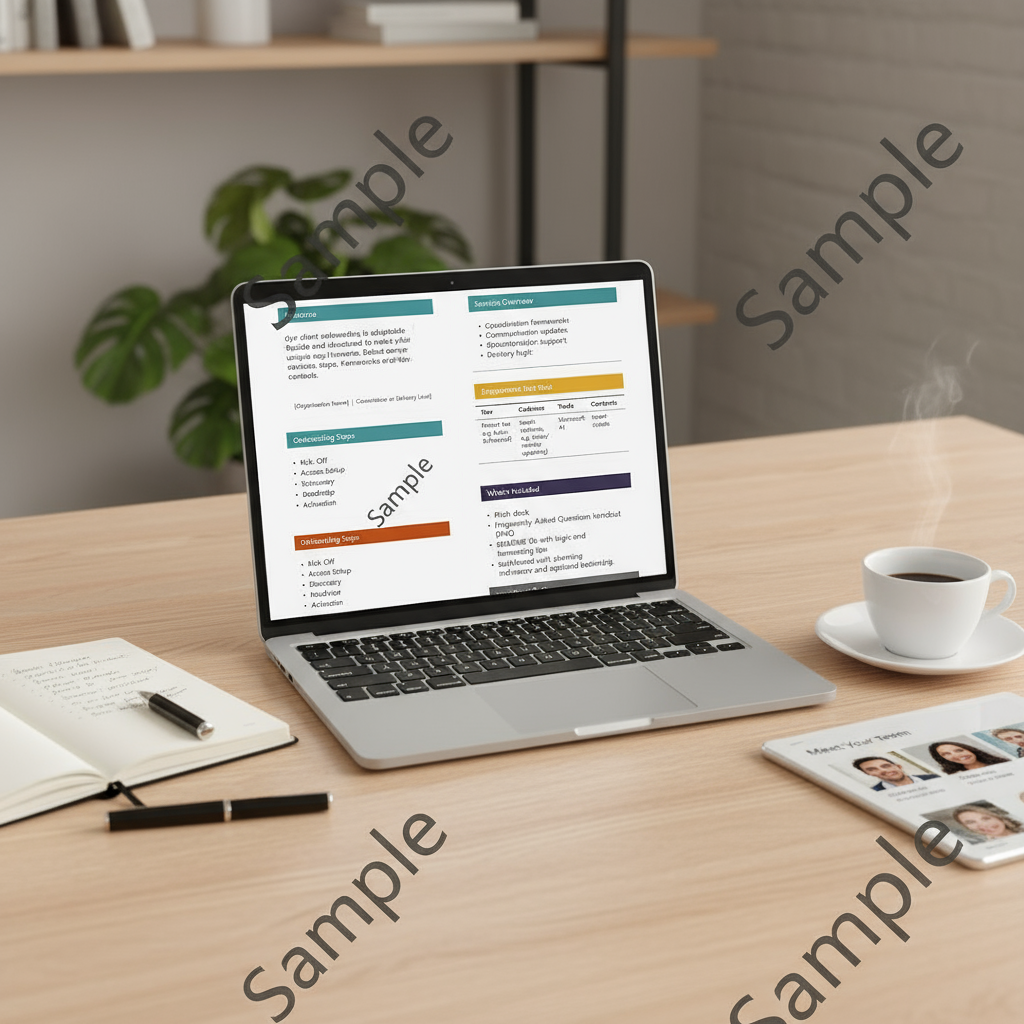 🧩 Client Onboarding Template - Word ⭐️⭐️⭐️⭐️⭐️