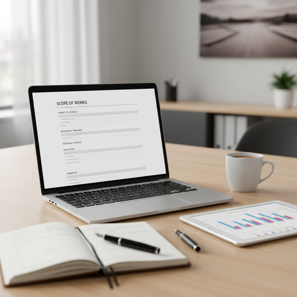 🧩 Scope of Works Template - Word ⭐️⭐️⭐️⭐️⭐️